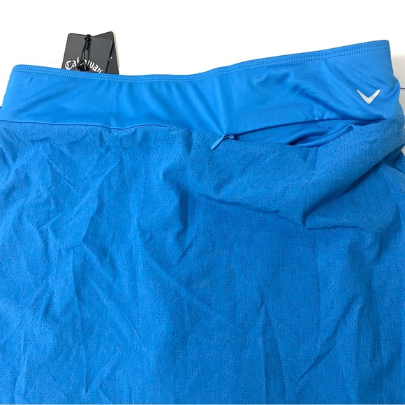 Callaway Golf Opti Dri Stretch Truesculpt Ibiza Blue Split Skort w Pockets Sz S - Picture 9 of 13